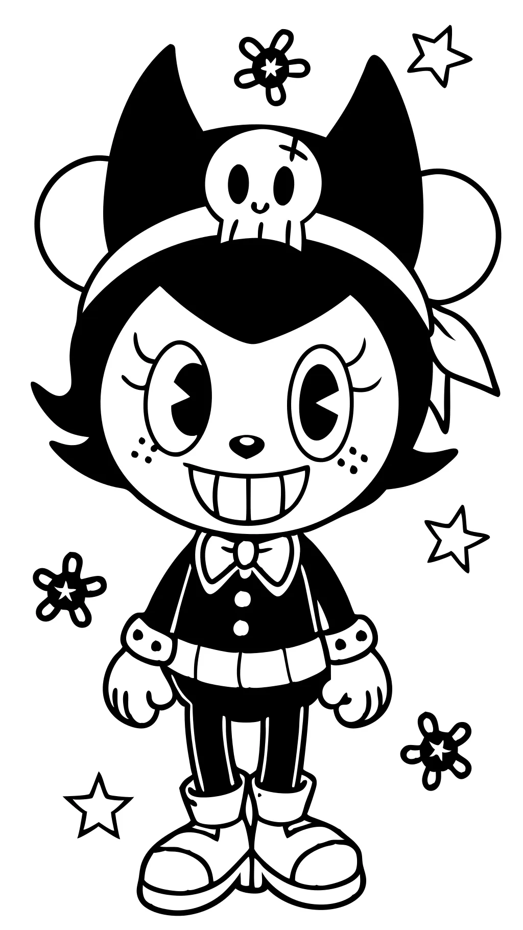 coloring page kuromi